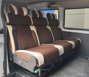 Asiento Cama Convertible Ajustable, Plegable, Cómodo e Impermeable de Cuero PU de Lujo para Campervan, SUV y Furgonetas Grandes - Product Image 5