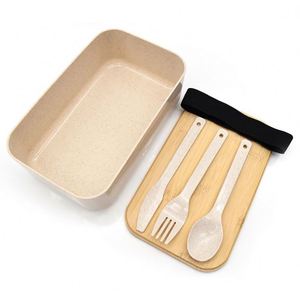 Wholesale Bento <b>Lunch</b> Box <b>Set</b> for Adults Kids with Spoon Fork - Product Image 3