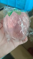 Jouet moelleux en forme de fraise, fait main, pour le soulagement du stress et la relaxation, à récupération lente, malléable, fabriqué avec de la vaseline