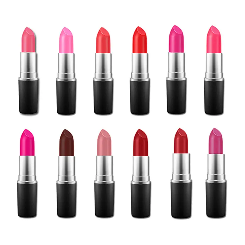 Barras de labios de marca de alta calidad, lápices de labios de color rojo ruso, CHILI, RUBY WOO, SEXY, maquillaje, Retro