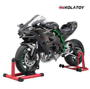 NIKOLATOY Modèle de moto Kawasaki H2R dynamique et fonctionnel, autres échelles, produits finis avec emballage d'origine, à partir de 14 ans - Product Image 4