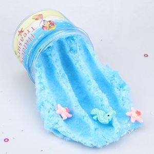 Ocean Theme Candy Ice Cream Silk DIY 4-Color Fluffy Cone <b>Plasticine</b> Cloudy Slime Toy for Kids Ages 5+ Fidget Toy - Product Image 3
