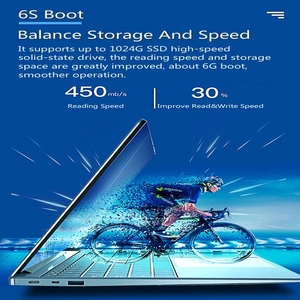 Ordenador portátil de 12GB de RAM, 1TB, 512GB, 256GB, 128GB, SSD, Con Teclado retroiluminado, pantalla IPS, Win 10, para estudiantes y oficina - Product Image 6