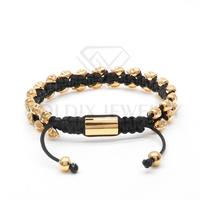 Bracelet GOLDIX unisexe à double couche en acier inoxydable 316L avec perles de crâne, bijoux chrétiens pour hommes, idéal pour les fêtes, breloques tressées