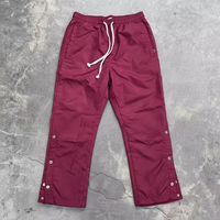 Ensemble de survêtement coupe-vent personnalisé pour homme : veste coupe-vent et pantalon de survêtement en nylon détachable avec fermeture éclair