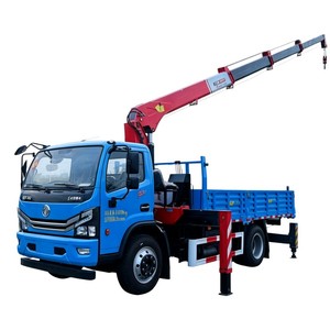 Ready to Ship Dongfeng 4x2 5 Ton Mini Telescopic <b>Crane</b> Truck 6.3t Light Duty Lorry Loader <b>Crane</b> - Product Image 1