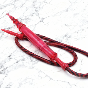 Tuyaux de chicha en plastique rayés argentés et noirs pour tuyau à eau, accessoires de fumage pour bar, vente en gros - Product Image 3