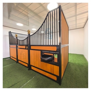 出售畅销书14英尺户外马术农场马谷仓永久粉末涂层带屋顶预制马Stable - Product Image 2