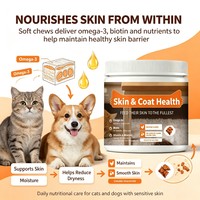 Marque privée Beurre de cacahuète saveur casher halal pour l'entretien quotidien de la peau et du pelage, pour la santé de la peau et du pelage, friandises à mâcher molles