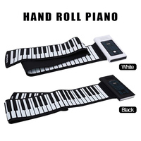 Roll Up Piano Silicone Roll Up Piano Pour Enfant Instruments De Musique Pliant Doux Électronique Orgue Piano Clavier