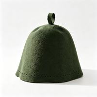 Chapeau de sauna en feutre de laine durable, plusieurs couleurs disponibles, unisexe, isolation thermique, bonnet Banya, possibilité de personnaliser le logo