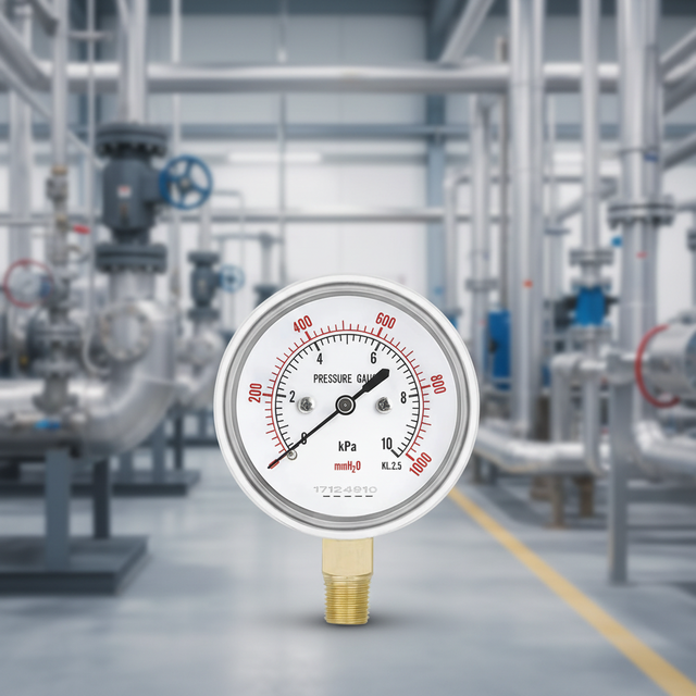 Advanced Sensor Technology Low Pressure Gauges Chemical Processing Capsule Type Pressure Meter