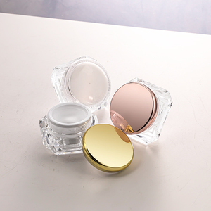 Lọ Kem Mỹ Phẩm Chăm Sóc Da Acrylic Hình Kim Cương Trong Suốt Nắp Tròn 5G 10G 15G 20G 30G - Product Image 1