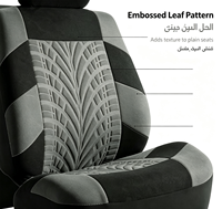 Coprisedili Auto Completi FH Group OLIVER Grigio in Tessuto Premium Poliestere Compatibili Airbag Anteriori/Posteriori Divisibili Lavabili per SUV