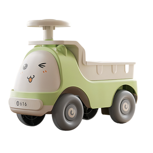 Baby Children's <b>Plastic</b> Ride-On Sliding Car With Music & Lights Battery Powered 4 <b>Wheels</b> for 2-6 Years - Product Image 3