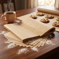 Papier sulfurisé double face en silicone, prédécoupé, écologique, non blanchi, qualité alimentaire supérieure, imperméable, résistant à la graisse et antiadhésif pour la cuisson du pain