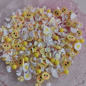 500g di Decorazioni in Argilla Polimerica, Fette di Pulcini e Uova di Pasqua Assortite - Product Image 1