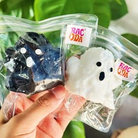 Jouet à presser en silicone souple à rebond lent, motif fantôme gnome d'Halloween, pour blagues amusantes, anti-stress, décor d'Halloween, cadeau fantaisie