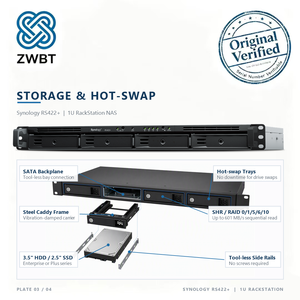 <span class=keywords><strong>Synology</strong></span> RS422+ NAS Empresarial, Nuevo Almacenamiento en la Nube Privada con Funciones de Red, DiskStation sin Discos - Product Image 5