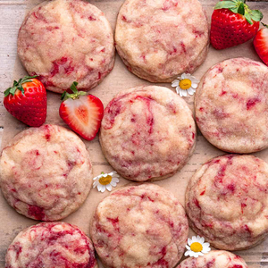 คุกกี้ชีสเค้กสตรอว์เบอร์รีสุดฮิตจาก TikTok คุกกี้นุ่มหนึบไส้ครีมชีสและสตรอว์เบอร์รี - Product Image 4