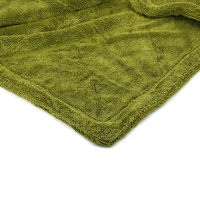 Outil de polissage pour lavage de voiture, serviette en microfibre super absorbante 1200GSM, 60x90m, sans couture, double torsion, pour le nettoyage et le detailing automobile