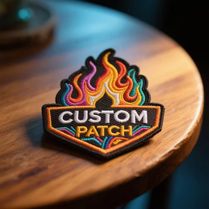 Patch Ricamata 3D Personalizzata Termoapplicabile Ecologica con Retro Termoadesivo e Cucibile per Cappelli e Abbigliamento - Product Image 1