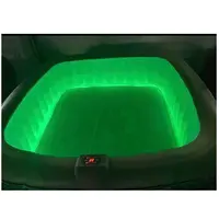 PVC אוויר jet צבע אורות מתנפח למבוגרים ספא חם אמבטיות אמבטיות