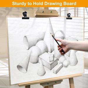 Clip a Forma di Bulldog Nere da 2 Pollici, Clip Metalliche con Cerniera per Sacchetti Alimentari, Foto, Artigianato, Forniture per Ufficio - Product Image 5