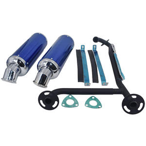 Kit de tuyaux d'échappement jumeaux ATV pour <span class=keywords><strong>quad</strong></span> <span class=keywords><strong>chinois</strong></span> 110cc 150cc 200cc <span class=keywords><strong>250cc</strong></span> - Product Image 2