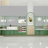 ONI Kiosque de restauration rapide personnalisé pour centre commercial, café, café, café, café, meubles avec éclairage LED, vente de jus de fruits