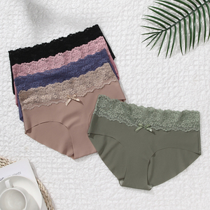 سراويل داخلية نسائية عالية الجودة ناعمة وقابلة للتنفس متعددة الألوان مع سيدة لامعة محب بلا أثر سراويل داخلية يومية - Product Image 4