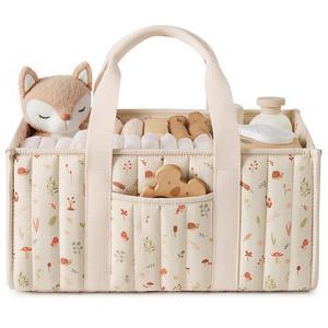 Organizador de Pañales para Bebés Recién Nacidos, Cesta de Almacenamiento Elegante para Guardería, Fabricante de Artículos Esenciales para Bebés - Product Image 1