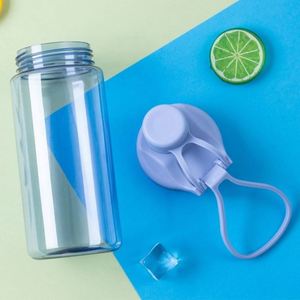 Bouteilles d'eau en plastique transparentes personnalisables avec poignées et bouchons à ouverture rapide, pour le sport et l'extérieur, avec machine de capsulage manuelle – Vente chaude - Product Image 4