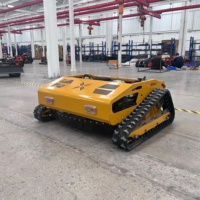 Robot Cortacésped Inteligente de 800 mm, Industrial, Bajo Consumo de Combustible, Altura de Corte Ajustable, para Limpieza de Praderas y Huertos en Terrenos Montañosos