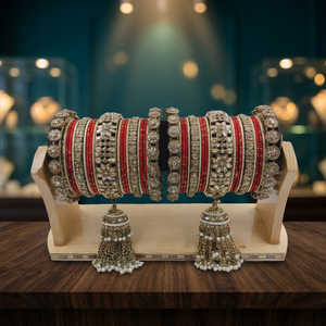 PADMAWATI BANGLES PRIVATE LIMITED Luxury High Quality Tungsten Gold Plated Women's Bangles Set Indian Bridal Wedding <b>Gift</b> Party - Product Image 3