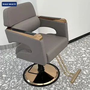 Wallybeauty Salon Chaise de coiffure Chaise de salon inclinable Chaise de coiffure inclinable hydraulique