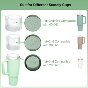 <span class=keywords><strong>Ice</strong></span> Cube khay cho Stanley cup 3 Hollow xi lanh Silicone <span class=keywords><strong>Ice</strong></span> khuôn dễ dàng phát hành <span class=keywords><strong>Ice</strong></span> Cube <span class=keywords><strong>Maker</strong></span> với nắp cho 30-40oz cốc cốc - Product Image 4