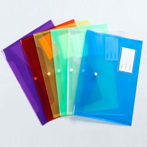 Pochette de classeur à 11 trous, format lettre, avec fermeture à pression 3 anneaux, en plastique coloré, organiseur de documents remplissable, fabriqué en PP - Product Image 2
