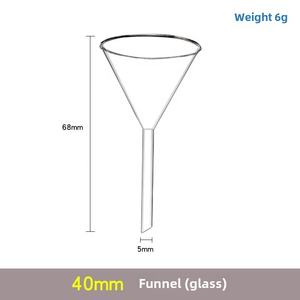 กรวยแก้วสามเหลี่ยมทนอุณหภูมิสูง60/75/90/100มม. กรวยคอยาวกรวยสำหรับห้องปฏิบัติการเคมี - Product Image 2