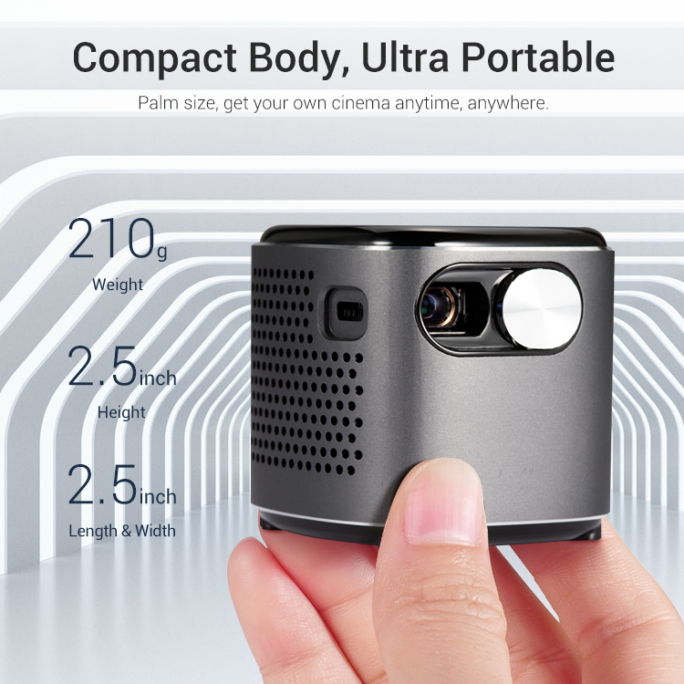 Mini 4K Projector - Portable DLP for Home Theater Enjoyment