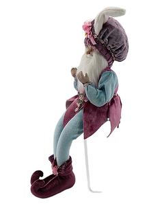 Decoración <span class=keywords><strong>de</strong></span> Marioneta <span class=keywords><strong>de</strong></span> Anciano, Morado, Verde, Azul, 33 cm, Duende <span class=keywords><strong>de</strong></span> Pascua, Barba Blanca, Sombrero <span class=keywords><strong>de</strong></span> Conejo, Decoraciones <span class=keywords><strong>de</strong></span> Pared para Fiestas, Regalo <span class=keywords><strong>de</strong></span> Cumpleaños para Niños - Product Image 5