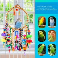 Mainan Gigitan Bayi dari Tali Kapas Kecil, Cincin Gantung, Warna-warni, Ayunan Multi-elemen, Balok Bangunan, Meredakan Sakit Gigi, Global