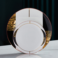 P & T Fournitures de Traiteur et d'Hôtel Export Vaisselle en Porcelaine Ensemble d'Assiettes à Manger pour Hôtel Vaisselle Premium pour Restaurants Haut de Gamme