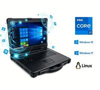 17,3 inch robuuste notebook Win10/11 Linux Intel Core i7/i9 discrete GPU MXM-interface 8GB/32GB RAM SSD max tot 8TB WIFI6