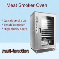QDMECH acier inoxydable sec Intelligence poisson viande fumer four Machine professionnel barbecue fumeur gril pour la cuisine à domicile