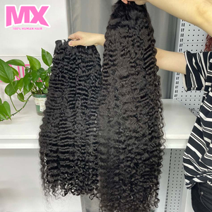 Lots de cheveux vierges vietnamiens et indiens en gros, <span class=keywords><strong>tissage</strong></span> <span class=keywords><strong>naturel</strong></span> 13x4 lisse, 3 lots de cheveux humains avec frontal en dentelle - Product Image 2