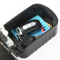 Boîte à clés combinée étanche en aluminium avec déverrouillage par mot de passe et crochet pratique pour la sécurité domestique