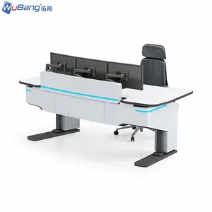 Latest Design Automatic Up Down Console Security Control Room Console With Chair