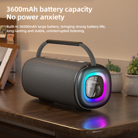 Mejor nuevo Boombox inalámbrico portátil para altavoz Bluetooth 5,4 generación de sonido con efecto colorido RGB para uso en computadora