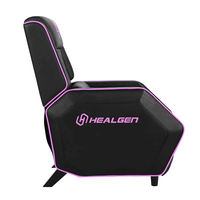 Fauteuil inclinable de jeu de luxe moderne CY avec massage, en cuir PU et structure en bois massif - Siège individuel pour salon et salle de jeux